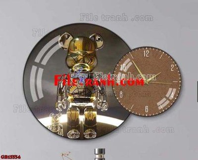 Ảnh gốc File gốc in bộ tranh decor treo tráng gương canvas GB15534 (siêu chi tiết) để in ấn