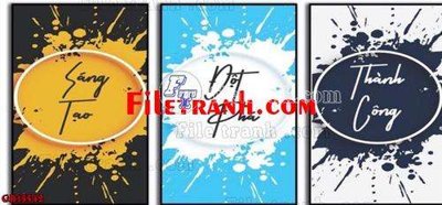 Download file gốc File gốc in bộ tranh decor treo tráng gương canvas GB15542 (độ nét cao)