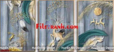 Download file ảnh gốc File gốc in bộ tranh decor treo tráng gương canvas GB15573 để in ấn