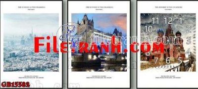 File gốc File gốc in bộ tranh decor treo tráng gương canvas GB15582 (chuẩn màu) cho in offset