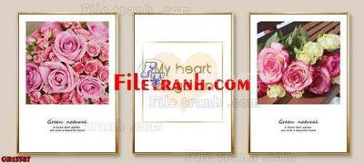 File in ấn File gốc in bộ tranh decor treo tráng gương canvas GB15587 (bản gốc) từ file gốc