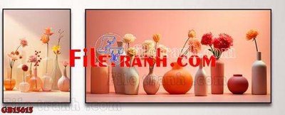 File gốc File gốc in bộ tranh decor treo tráng gương canvas GB15615 (in mica) làm bảng hiệu