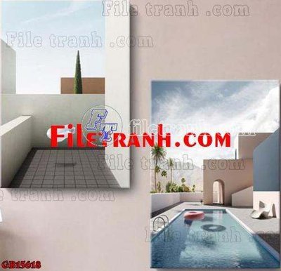File gốc in ấn File gốc in bộ tranh decor treo tráng gương canvas GB15618 (sẵn sàng tải về)