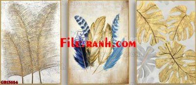 Download file File gốc in bộ tranh decor treo tráng gương canvas GB15624 (gốc) in mica đèn LED