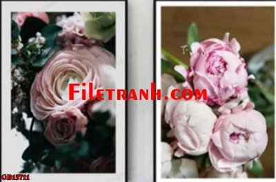 File gốc File gốc in bộ tranh decor treo tráng gương canvas GB15711 (in ấn) màu sắc trung thực