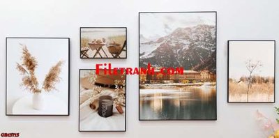 Tải file File gốc in bộ tranh decor treo tráng gương canvas GB15715 (gốc) in trên mọi chất liệu