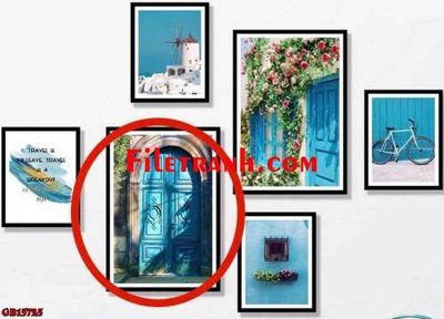 File in trần File gốc in bộ tranh decor treo tráng gương canvas GB15725 (file gốc) chủ đề vũ trụ