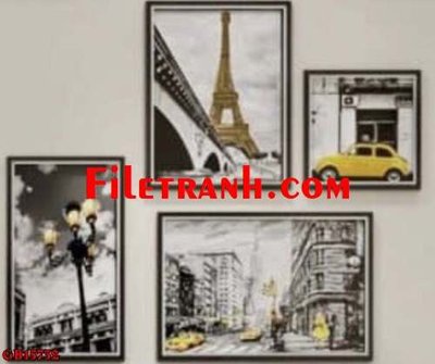 File gốc File gốc in bộ tranh decor treo tráng gương canvas GB15732 (chủ đề hiện đại) trang trí