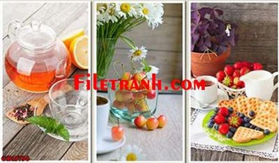 Cung cấp file tranh gốc File gốc in bộ tranh decor treo tráng gương canvas GB15756 độc quyền