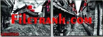 File tranh gốc File gốc in bộ tranh decor treo tráng gương canvas GB15760 (bản đẹp) độc quyền