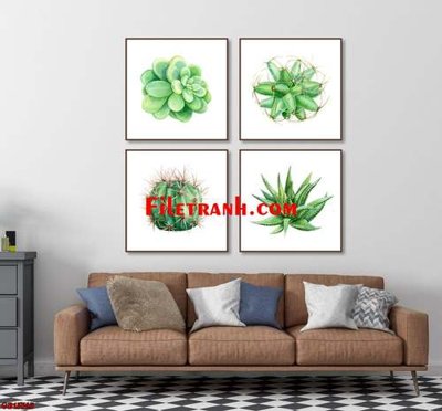 File tranh File gốc in bộ tranh decor treo tráng gương canvas GB15763 (gốc) in vải canvas