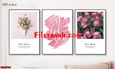 Tải file PSD File gốc in bộ tranh decor treo tráng gương canvas GB15790 (nguyên layer) để in