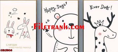 Tải file File gốc in bộ tranh decor treo tráng gương canvas GB15806 (PSD) cho in tranh kính