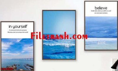 File PSD File gốc in bộ tranh decor treo tráng gương canvas GB15819 (bản gốc) đã tách nền
