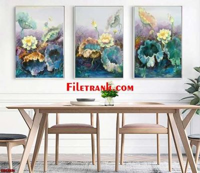 Hình ảnh gốc File gốc in bộ tranh decor treo tráng gương canvas GB15831 (để in khổ lớn)