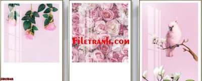 File tranh File gốc in bộ tranh decor treo tráng gương canvas GB15842 (gốc) in vải canvas