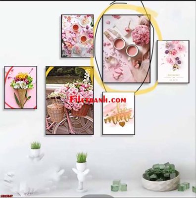 File gốc File gốc in bộ tranh decor treo tráng gương canvas GB15867 (AI/EPS) cho in ấn