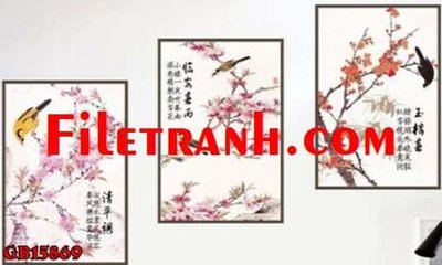 Mua file tranh gốc File gốc in bộ tranh decor treo tráng gương canvas GB15869 tại Filetranh.com