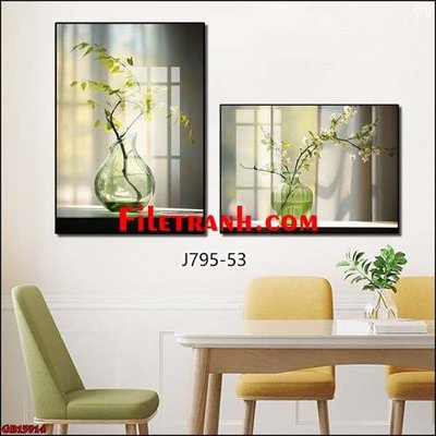 File gốc File gốc in bộ tranh decor treo tráng gương canvas GB15914 (phong cách) tối giản