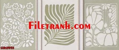 File gốc File gốc in bộ tranh decor treo tráng gương canvas GB15933 (cho in ấn) độc quyền