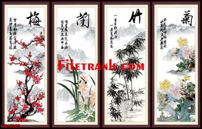 File tranh File gốc in bộ tranh decor treo tráng gương canvas GB15983 (ảnh gốc) cho in ấn kỹ thuật số