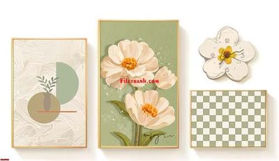 File gốc File gốc in bộ tranh decor treo tráng gương canvas GB15986 (in lụa) tranh thuận buồm