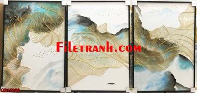 Download file gốc File gốc in bộ tranh decor treo tráng gương canvas GB15988 (in lụa) hoa lá