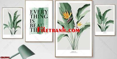 File gốc File gốc in bộ tranh decor treo tráng gương canvas GB15991 (in tráng gương) nghệ thuật