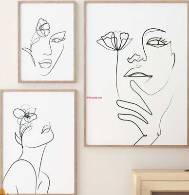 File in ấn File gốc in bộ tranh decor treo tráng gương canvas GB16011 (bản gốc) chất lượng cao