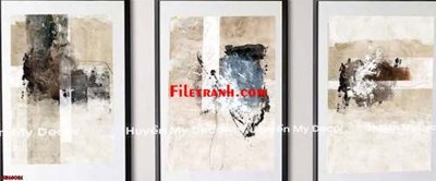 File tranh File gốc in bộ tranh decor treo tráng gương canvas GB16021 (gốc) chủ đề động vật