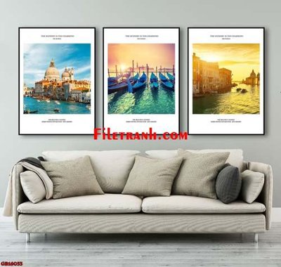 File ảnh gốc File gốc in bộ tranh decor treo tráng gương canvas GB16033 (chuyên in mica)