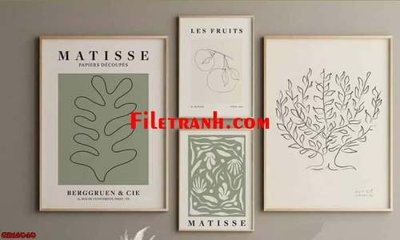 Cung cấp file tranh gốc File gốc in bộ tranh decor treo tráng gương canvas GB16040 độc quyền