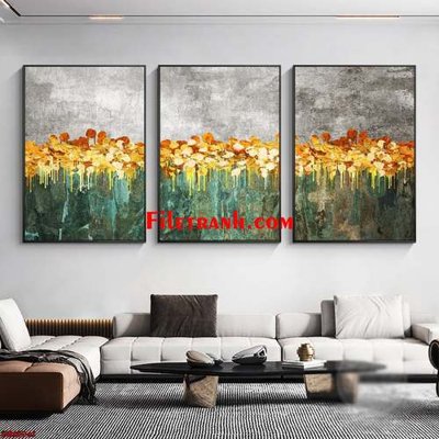 Tải file gốc in lụa File gốc in bộ tranh decor treo tráng gương canvas GB16041 siêu nét