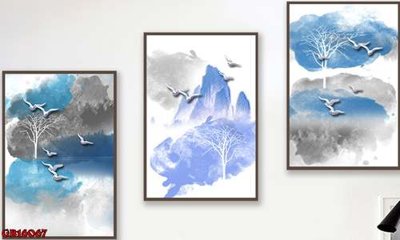 Tải file File gốc in bộ tranh decor treo tráng gương canvas GB16067 (ảnh gốc) độ phân giải 300dpi