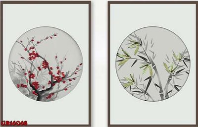 Download file tranh File gốc in bộ tranh decor treo tráng gương canvas GB16068 (file gốc PSD)