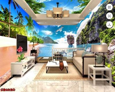 File tranh in mica File gốc in bộ tranh decor treo tráng gương canvas GB16120 (độ phân giải cao)