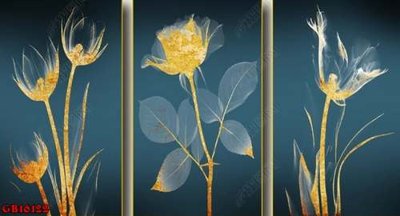 File tranh File gốc in bộ tranh decor treo tráng gương canvas GB16122 (gốc) in trên kính