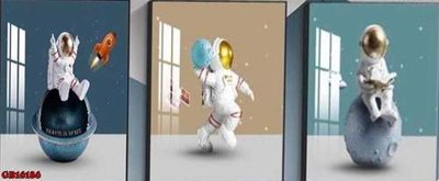 Hình ảnh file gốc File gốc in bộ tranh decor treo tráng gương canvas GB16186 cho in UV