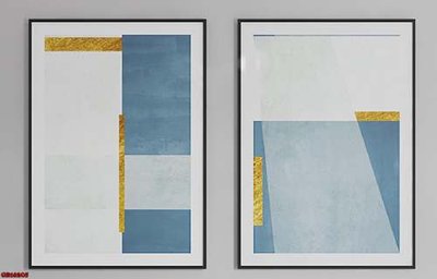 File tranh File gốc in bộ tranh decor treo tráng gương canvas GB16205 (gốc) in backlit film