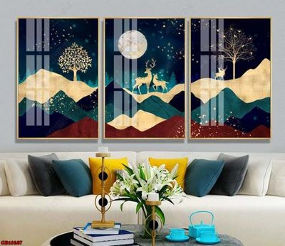 Tải file gốc File gốc in bộ tranh decor treo tráng gương canvas GB16287 (in khổ lớn) quảng cáo