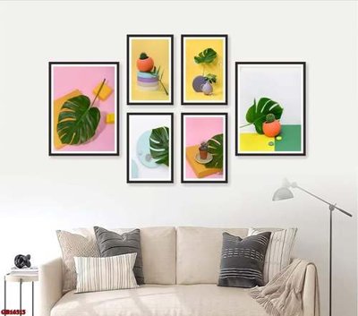 File gốc in ấn File gốc in bộ tranh decor treo tráng gương canvas GB16313 chuẩn màu CMYK
