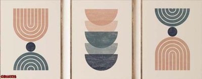 File gốc File gốc in bộ tranh decor treo tráng gương canvas GB16332 (in lụa) hoa văn cổ điển