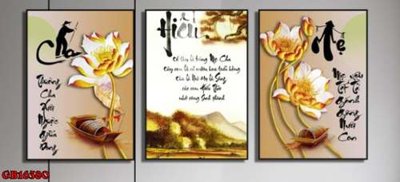File tranh quảng cáo File gốc in bộ tranh decor treo tráng gương canvas GB16380 (download file gốc)