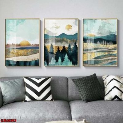 File in ấn File gốc in bộ tranh decor treo tráng gương canvas GB16393 (bản gốc) cao cấp