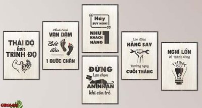 File gốc File gốc in bộ tranh decor treo tráng gương canvas GB16411 (in ấn) màu sắc trung thực