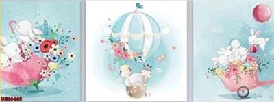 File ảnh File gốc in bộ tranh decor treo tráng gương canvas GB16463 (gốc) dùng in Pano