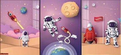 File tranh File gốc in bộ tranh decor treo tráng gương canvas GB16464 (gốc) in vải canvas