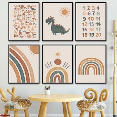 File ảnh gốc File gốc in bộ tranh decor treo tráng gương canvas GB16475 không vỡ nét