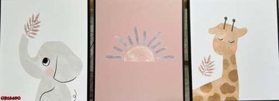 File tranh File gốc in bộ tranh decor treo tráng gương canvas GB16490 (bản gốc) trang trí văn phòng