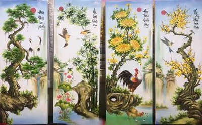 File PSD File gốc in bộ tranh decor treo tráng gương canvas GB16565 (gốc) cho designer